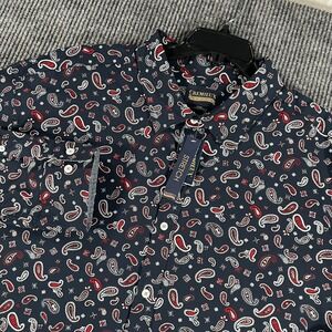 Cremieux Shirt Mens 4XB Big Blue Paisley Long Sleeve Button Up Casual New
